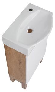 Koupelnová skříňka s keramickým umyvadlem Doris 40 P
