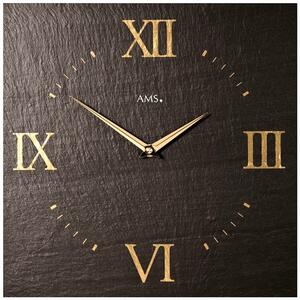 Designové nástěnné břidlicové hodiny 9517 AMS 30cm