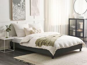 Manželská postel 160 cm ROXENNE (s roštem) (šedá). 1007478