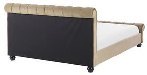 Manželská postel 160 cm ARCHON (s roštem) (béžová). 1007102