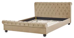 Manželská postel 160 cm ARCHON (s roštem) (béžová). 1007102
