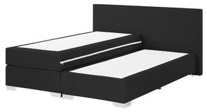 Kontinentální postel 160 cm PREMIER (s matracemi) (černá). 1007430