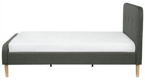 Manželská postel 180 cm ROME (s roštem) (tmavě šedá). 1007462