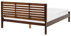 Manželská postel 160 cm CAROC (hnědá). 1007193