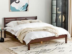 Manželská postel 160 cm CAROC (hnědá). 1007193
