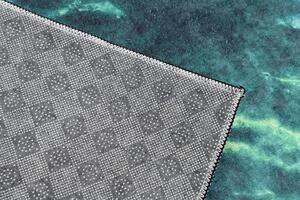 Makro Abra Kusový koberec pratelný TOSCANA 40530 Abstraktní pogumovaný černý zelený Rozměr: 200x300 cm