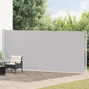 Zatahovací boční markýza 180 x 614 cm šedá 317968