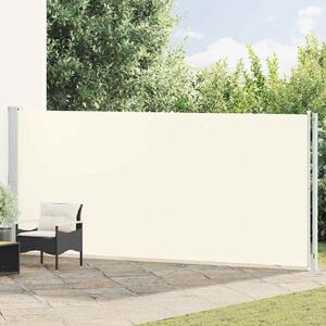 Zatahovací boční markýza 180 x 614 cm krémová 317965