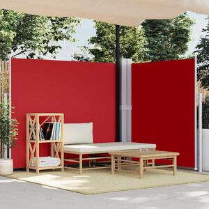 Zatahovací boční markýza červená 180 x 600 cm 318005