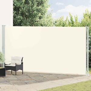 Zatahovací boční markýza 200x614 cm krémová 317971