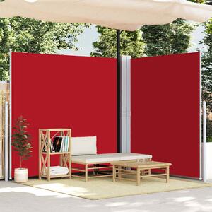 Zatahovací boční markýza červená 200 x 600 cm 318011
