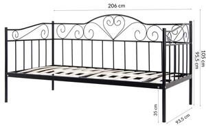 Hector Kovová postel Linnea New 90x200 jednolůžko černé