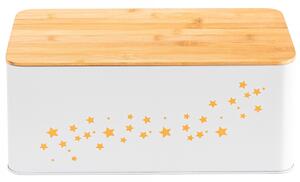 Tutumi Chlebník s bambusovou deskou Star bílý