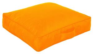 Čtvercový sedák - pomeranč nylon