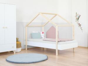Benlemi Dětská domečková postel MODULAR s předním štítem Rozměr: 90x200 cm, Varianta: Se dvěma čely