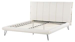 Manželská postel 160 cm BETTEA (s roštem) (bílá). 1022618