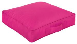 Čtvercový sedák - růžový nylon