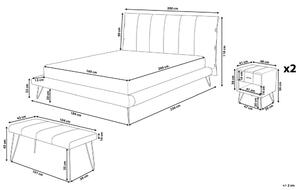 Ložnice BETTEA (s postelí 160x200 cm) (béžová). 1022628