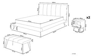 Ložnice BETTEA (s postelí 180x200 cm) (béžová). 1022626