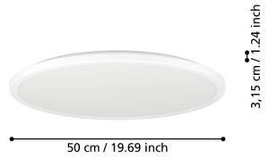 Eglo 901473-LED RGBW St. koupel. svítidlo ROVITO-Z 16,8W/230V pr.50 cm IP44 bílá