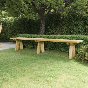 Zahradní lavice 220 cm impregnované masivní borové dřevo 318175