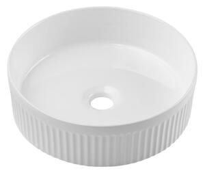 COMAD BEYOND 2 WHITE ( E-6565 ) - Umyvadlo na desku BEYOND pr. 36 cm lesklá bílá