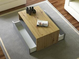 TP Living Konferenční stolek REBEL - dub/šedá lesklá