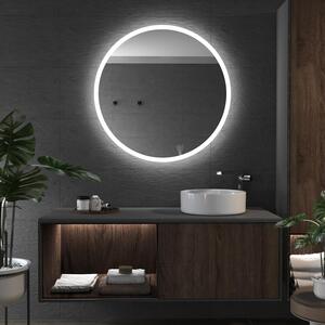 Kulaté zrcadlo do koupelny s LED osvětlením E1