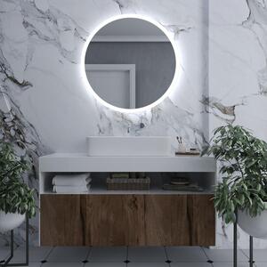Kulaté zrcadlo do koupelny s LED osvětlením E1