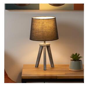 Atmosphera - Stolní lampa MINI 1xE14/25W/230V borovice/šedá
