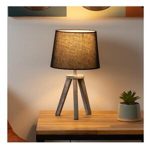 Atmosphera - Stolní lampa MINI 1xE14/25W/230V borovice/černá