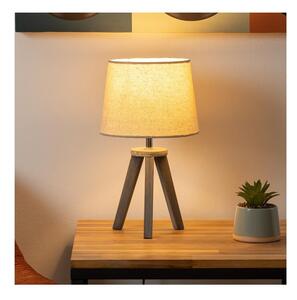 Atmosphera - Stolní lampa MINI 1xE14/25W/230V borovice/béžová
