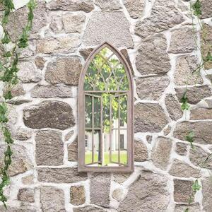 Zahradní zrcadlo pískové 70 x 30 cm železo pro použití venku 318363