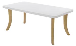 Designový dětský stolek SOMEBUNNY obdélníkový Výška nohou: 37 cm, Barva nohou: Přírodní