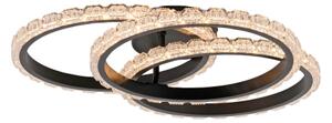 JUST LIGHT. 14734-18 - LED Stropní svítidlo GLITRA LED/37W/230V pr. 50 cm černá