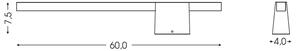 BRILAGI - LED Venkovní nástěnné svítidlo VELORA LED/9W/230V 60 cm IP44 hnědá