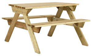 Piknikový stůl a lavice 110x123x73 cm impregnované borové dřevo 318398