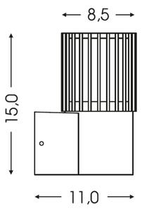 BRILAGI - Venkovní nástěnné svítidlo ARMOR 1xGU10/35W/230V IP44 černá