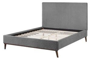 Manželská postel 140 cm BARON (s roštem) (světle šedá). 1022812