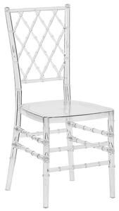 Set 2 ks. jídelních židlí CLARO (průhledná). 1022823