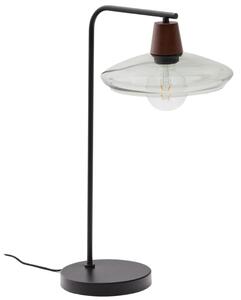 Zelená skleněná stolní lampa Kave Home Silex II