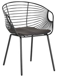Set 2 ks. jídelních židlí HABIR (černá). 1022870