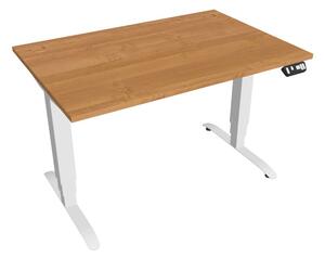 Elektr. nastavitelný stůl 120x80 s pamětí - HOBIS MOTION MS 3M 1200 Dekor stolové desky: šedá, Barva kovové podnože: černá