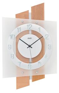 Designové nástěnné hodiny 5530 AMS řízené rádiovým signálem 46cm