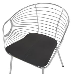 Set 2 ks. jídelních židlí HABIR (stříbrná). 1022872