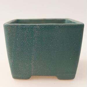 E-bonsai Keramická bonsai miska 11,5 x 11,5 x 9 cm modrá