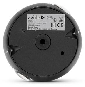 Prémiové designové LED venkovní nástěnné svítidlo Cairo 2, černé, denní světlo 6W