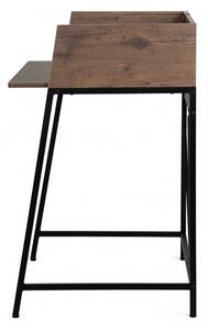 Hector Psací stůl Linato 103 cm ořech/černý