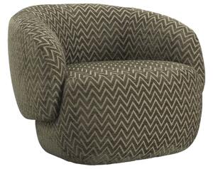 Richmond Zelené vzorované křeslo Milano