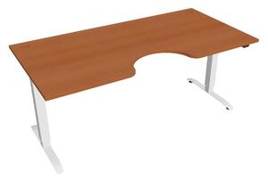 Hobis Motion Elektr. nastavitelný stůl 180x90 - HOBIS ERGO MOTION MSE 2 1800 Dekor stolové desky: olše, Barva kovové podnože: bílá